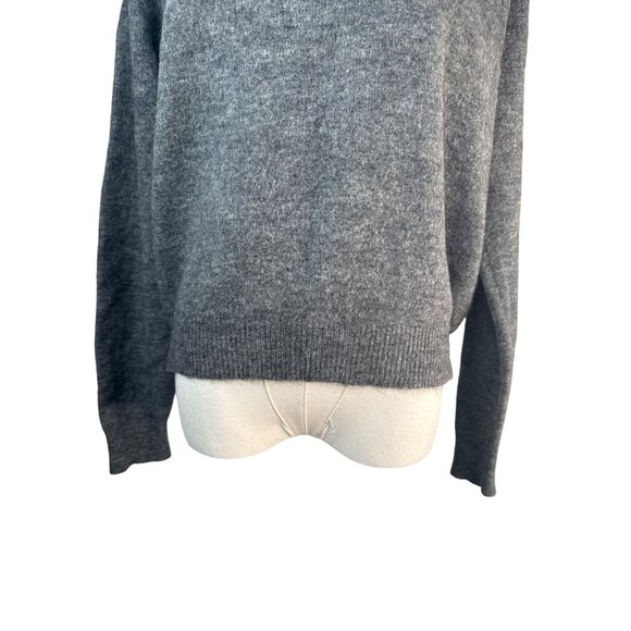ZARA Small Gray Wool Blend Crewneck Sweater - Picture 7 of 14